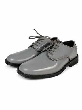 Vangelo TUX-1 Men's Size 3 M Formal Oxford Gray Patent Dress Shoes